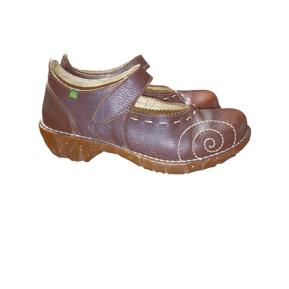 El Naturalista Soft Leather Mary Jane’s Yggdrasil N095 Brown EU size 39 - Picture 3 of 6